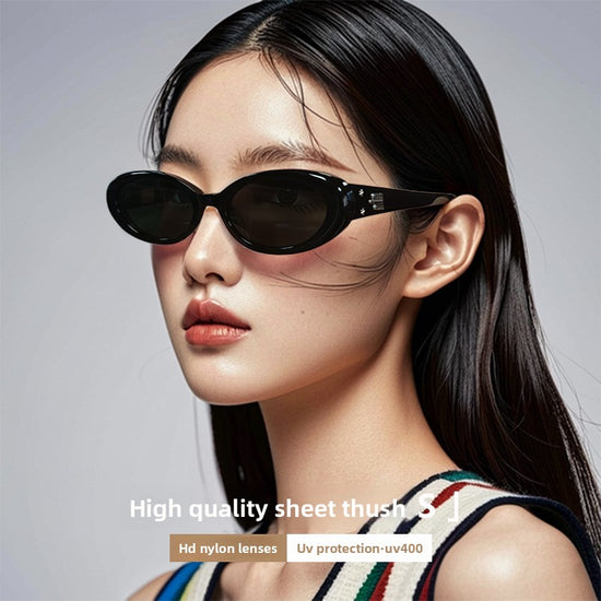 HUSHS Womens Sunglasses Jennie Style GM 2025 UV400 Vintage Chic
