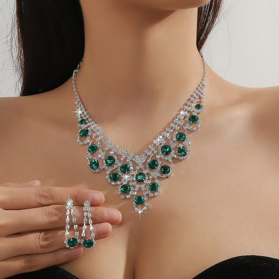 Bridal rhinestone jewelry