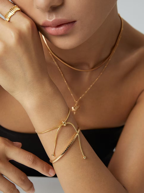 Stylish and simple sterling silver bracelet