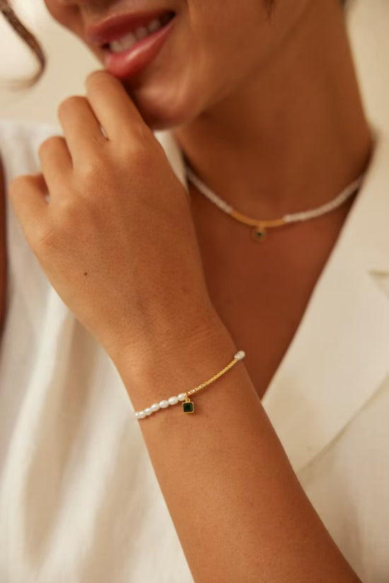 Hot-selling sterling silver pearl bracelet