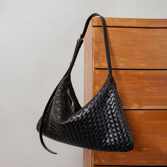 Vintage Handwoven One Shoulder Bag New Commuter Chic Leather Crossbody