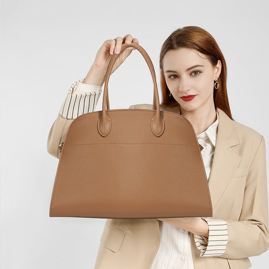 New High Quality Niche Genuine Leather Versatile Handbag