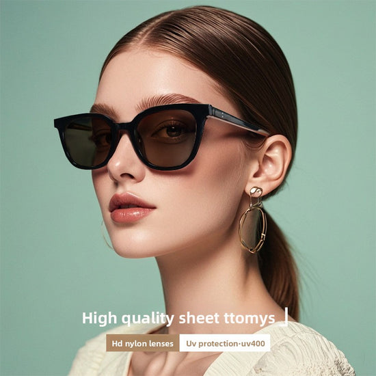 New GM Sunglasses for Women Premium Acetate Star Style TOMYS Taupe UV Protection