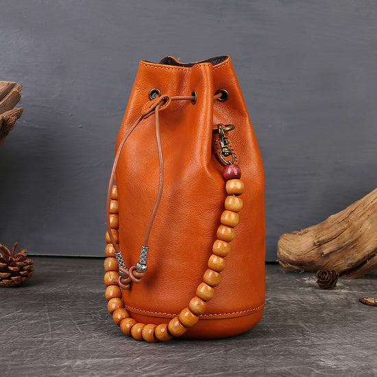 Handmade Vegetable Tanned Cowhide Leather Women&