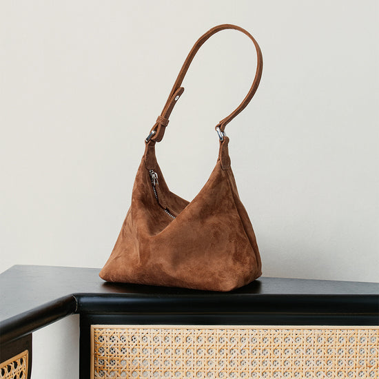 2025 New Hot Seller Women Leather Underarm Bag Minimalist Luxe Suede Tote Large